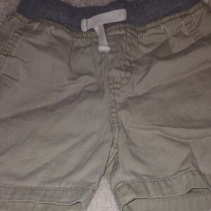 Cat & Jack Baby Khaki Shorts with Gray Waistband Size 18M